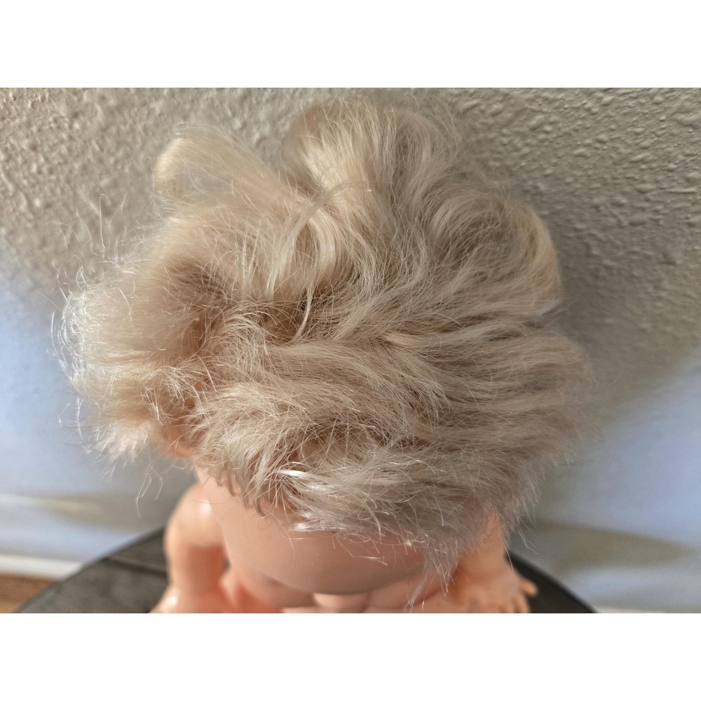 Vintage 1973 Ideal Rub A Dub Dolly 16" Baby doll Rooted Blonde Hair Blue Eyes - Picture 16 of 16